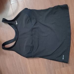 Nike dri fit tank with built in bra